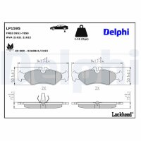 DELPHI LP1595 Bremsbelagsatz, Scheibenbremse
