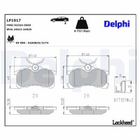 DELPHI LP1917 Bremsbelagsatz, Scheibenbremse
