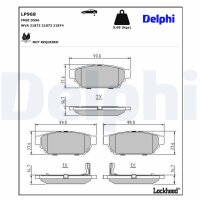 DELPHI LP968 Bremsbelagsatz, Scheibenbremse