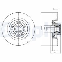 DELPHI BG9023RS Bremsscheibe
