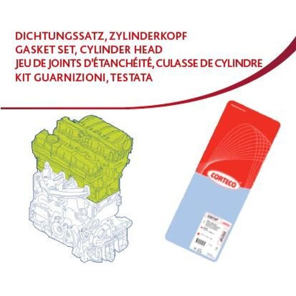 CORTECO 83403685 Dichtungssatz, Zylinderkopf