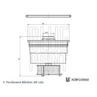 BLUE PRINT ADBP230060 Kraftstofffilter