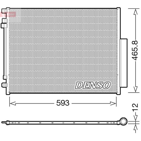 DENSO DCN01025 Kondensator, Klimaanlage
