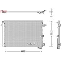 DENSO DCN02045 Kondensator, Klimaanlage