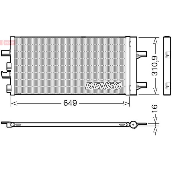 DENSO DCN05104 Kondensator, Klimaanlage