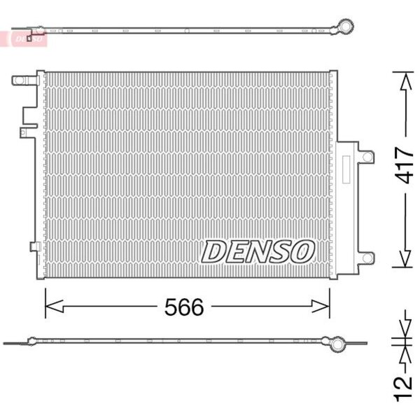 DENSO DCN06017 Kondensator, Klimaanlage