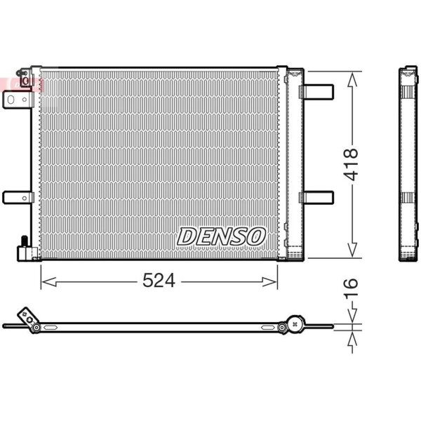 DENSO DCN07062 Kondensator, Klimaanlage