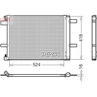 DENSO DCN07062 Kondensator, Klimaanlage