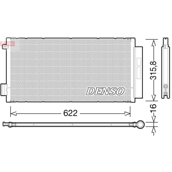 DENSO DCN09044 Kondensator, Klimaanlage