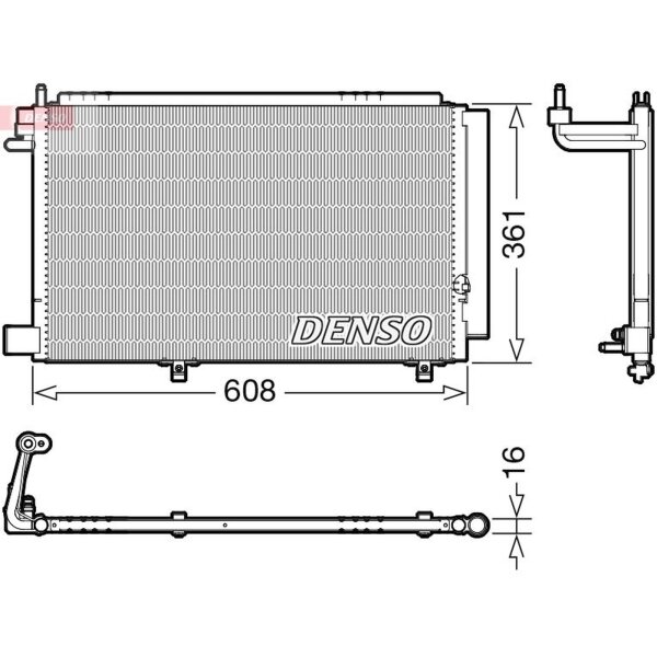 DENSO DCN10041 Kondensator, Klimaanlage