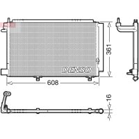 DENSO DCN10041 Kondensator, Klimaanlage