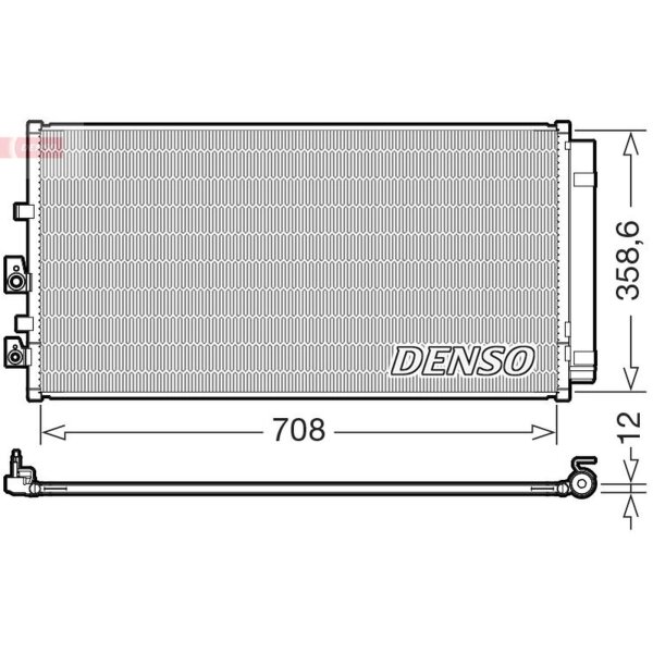 DENSO DCN10062 Kondensator, Klimaanlage