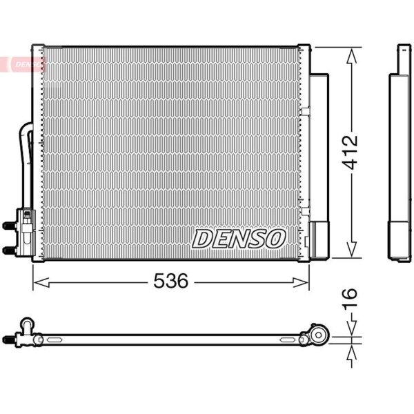 DENSO DCN20043 Kondensator, Klimaanlage