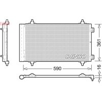 DENSO DCN21018 Kondensator, Klimaanlage