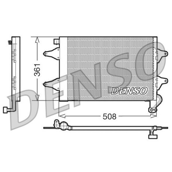 DENSO DCN27004 Kondensator, Klimaanlage