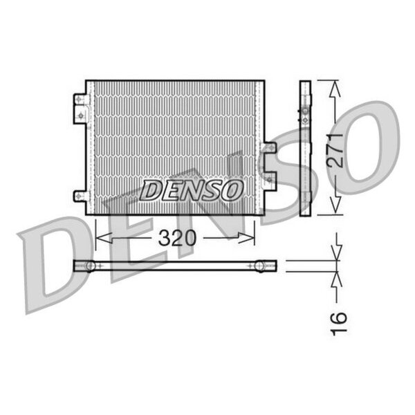 DENSO DCN28002 Kondensator, Klimaanlage