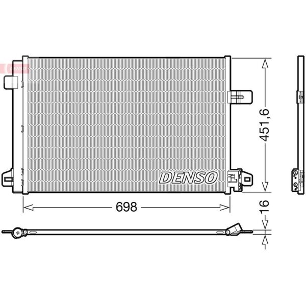 DENSO DCN32028 Kondensator, Klimaanlage