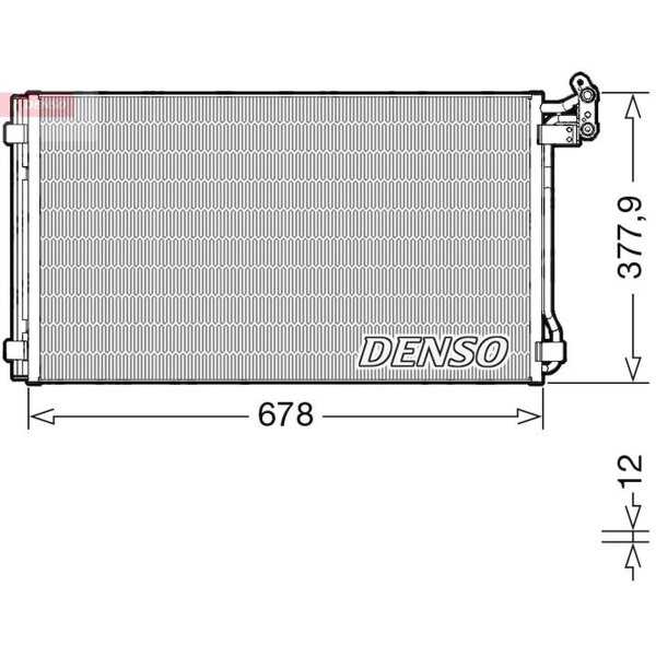 DENSO DCN32068 Kondensator, Klimaanlage