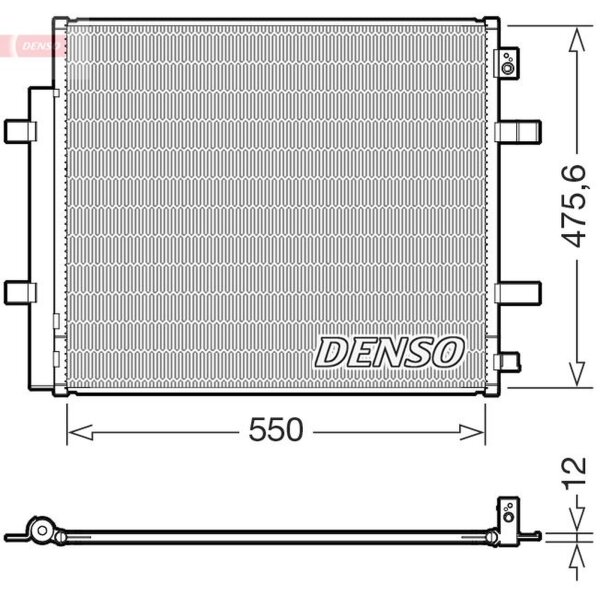 DENSO DCN32073 Kondensator, Klimaanlage