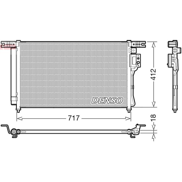 DENSO DCN41008 Kondensator, Klimaanlage