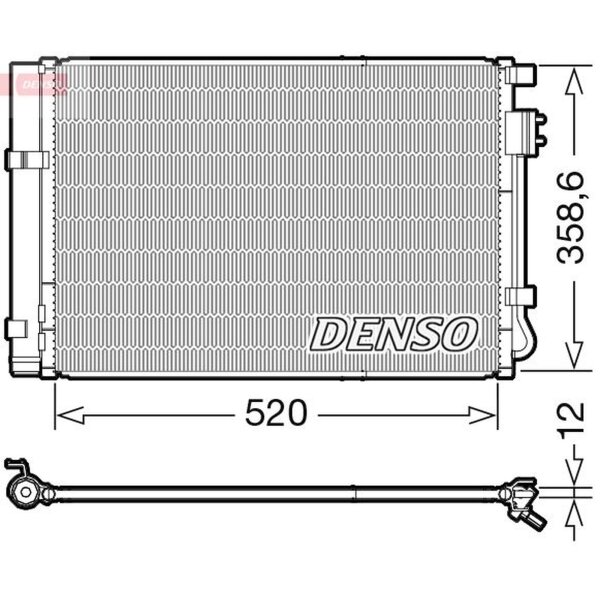 DENSO DCN41011 Kondensator, Klimaanlage