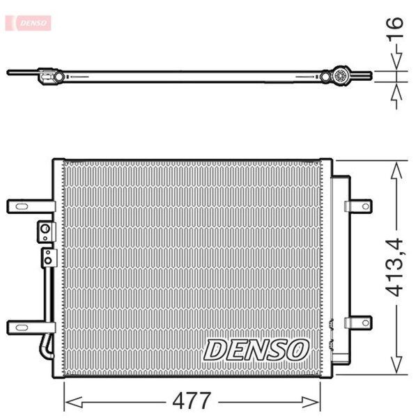 DENSO DCN41029 Kondensator, Klimaanlage