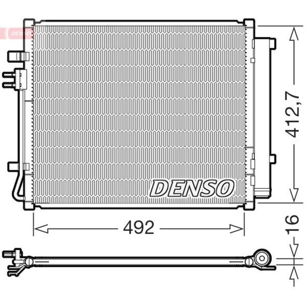 DENSO DCN43015 Kondensator, Klimaanlage