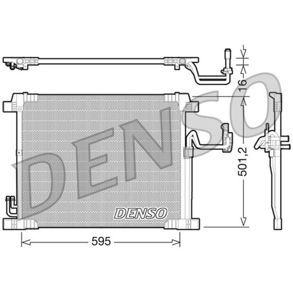 DENSO DCN46012 Kondensator, Klimaanlage