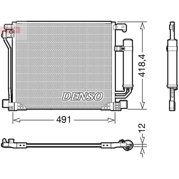 DENSO DCN46025 Kondensator, Klimaanlage