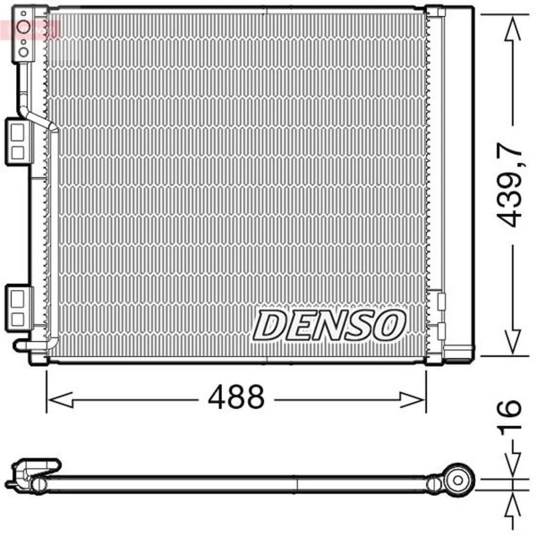 DENSO DCN46028 Kondensator, Klimaanlage