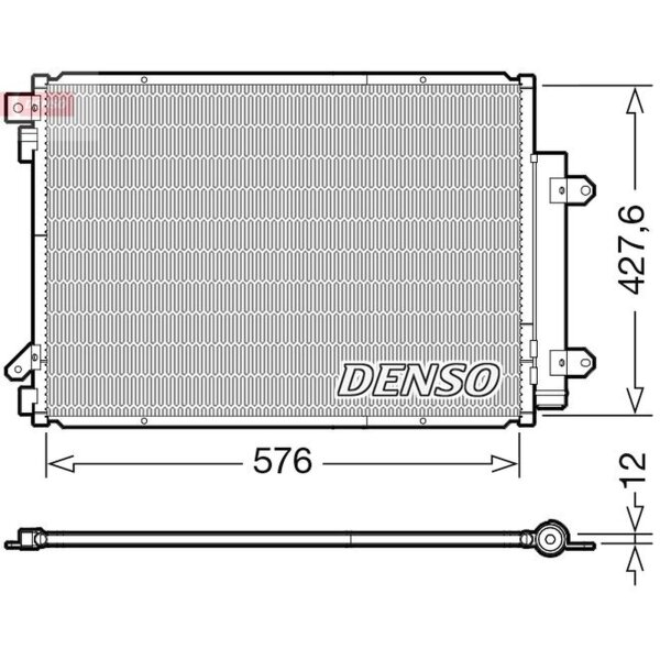 DENSO DCN47008 Kondensator, Klimaanlage