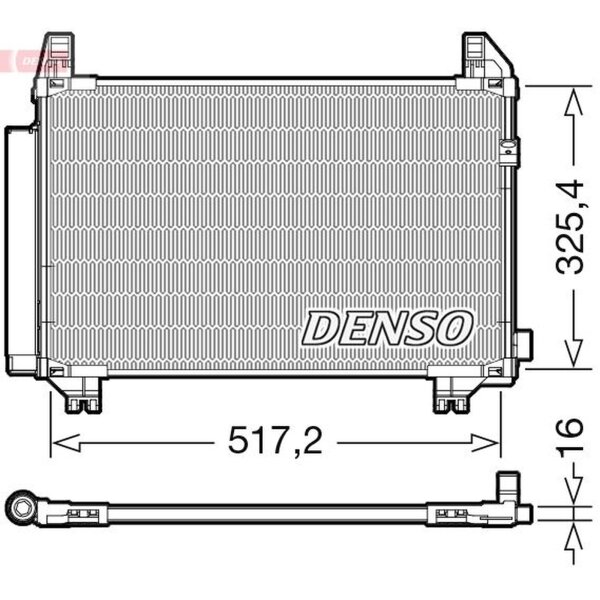 DENSO DCN50107 Kondensator, Klimaanlage
