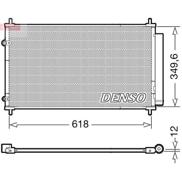 DENSO DCN50117 Kondensator, Klimaanlage