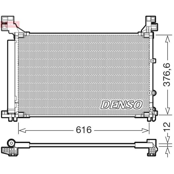 DENSO DCN50133 Kondensator, Klimaanlage