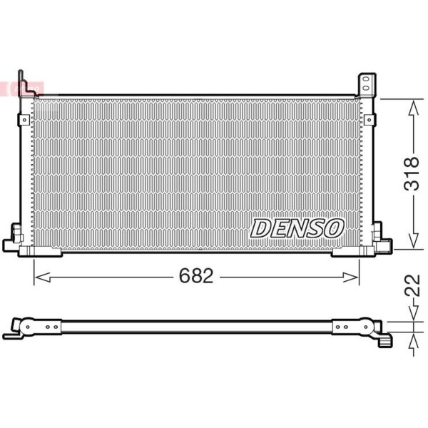 DENSO DCN50135 Kondensator, Klimaanlage