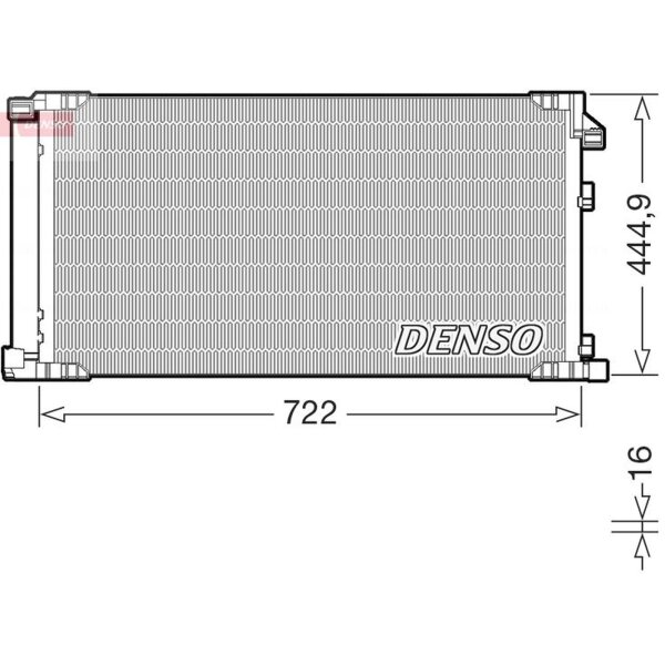 DENSO DCN51019 Kondensator, Klimaanlage