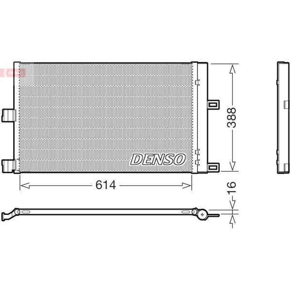 DENSO DCN99080 Kondensator, Klimaanlage