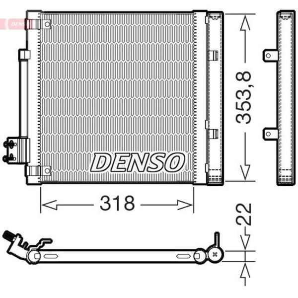 DENSO DCN99082 Kondensator, Klimaanlage