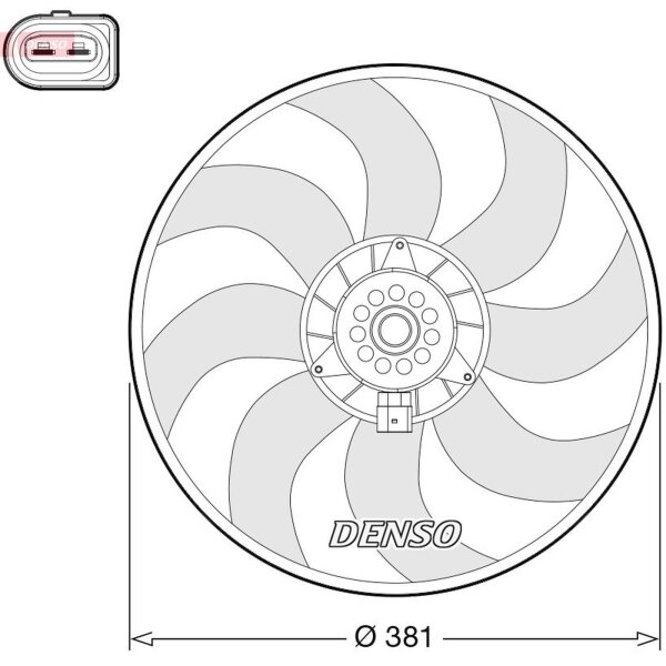 DENSO DER02006 Lüfter, Motorkühlung