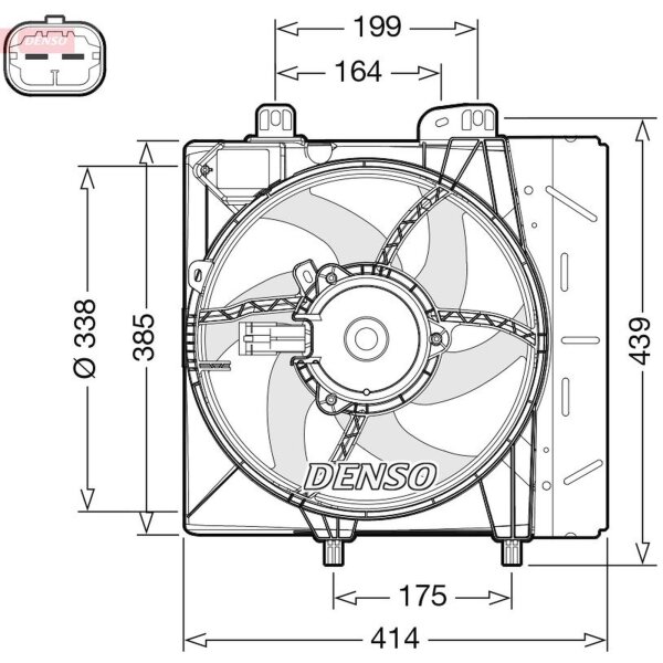 DENSO DER07011 Lüfter, Motorkühlung
