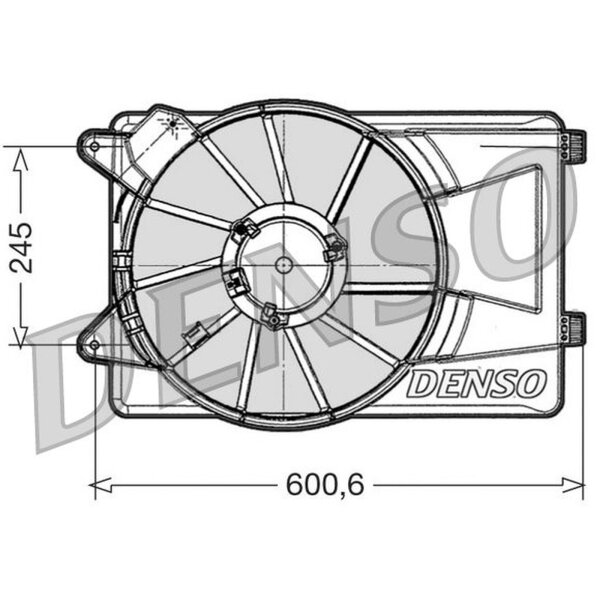DENSO DER09305 Lüfter, Motorkühlung