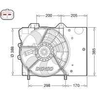 DENSO DER21024 Lüfter, Motorkühlung