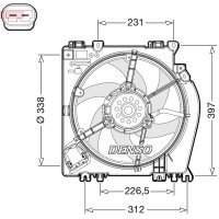 DENSO DER46002 Lüfter, Motorkühlung