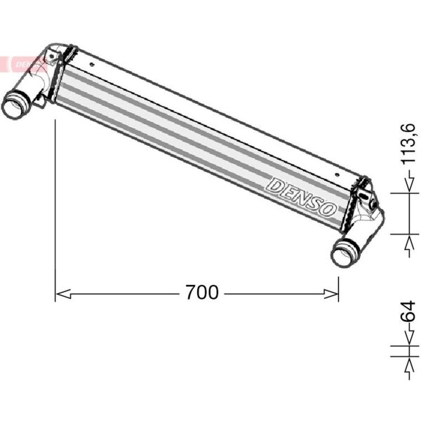 DENSO DIT06010 Ladeluftkühler