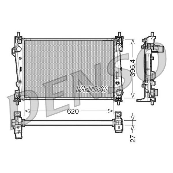 DENSO DRM01007 Kühler, Motorkühlung