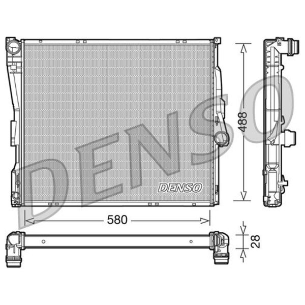 DENSO DRM05090 Kühler, Motorkühlung