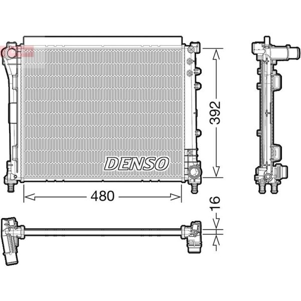 DENSO DRM09006 Kühler, Motorkühlung