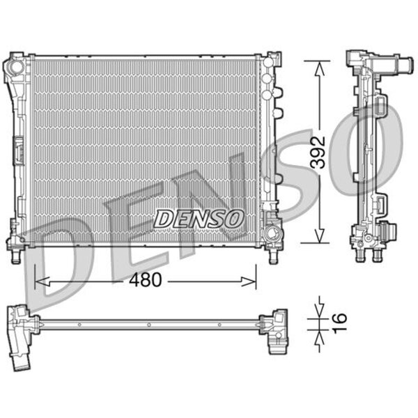 DENSO DRM09087 Kühler, Motorkühlung