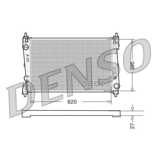 DENSO DRM09112 Kühler, Motorkühlung