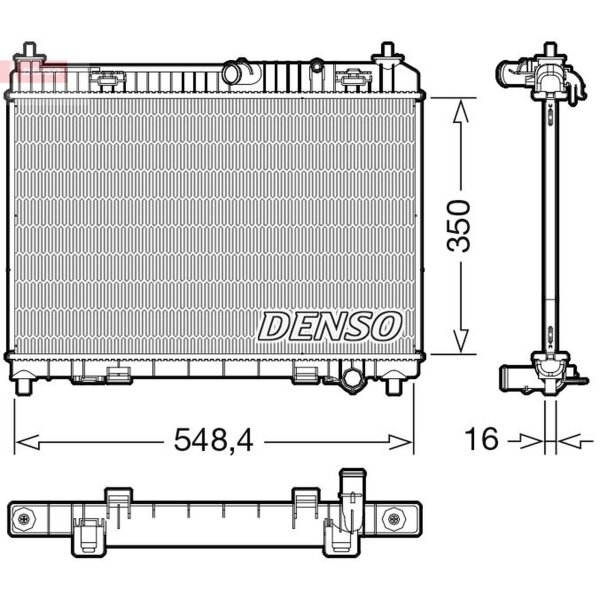 DENSO DRM10113 Kühler, Motorkühlung